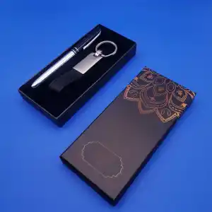 Şık Kalem Anahtarlık Seti 17 cm x 7.5 cm x 2.3 cm Ofis Hediyesi