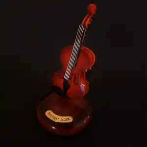 Şık Keman Müzik Kutusu 22x9.5 cm Dekoratif