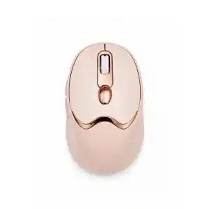 Şarjlı Kablosuz Mouse Bluetooth 2.4G Altın Renk