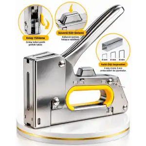Ergonomik El Tipi Zımba Tabancası 4-8 mm Kullanım Alanı