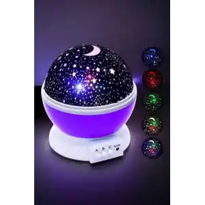 Büyüleyici Projeksiyon Lambası Mavi Mor 1 Adet