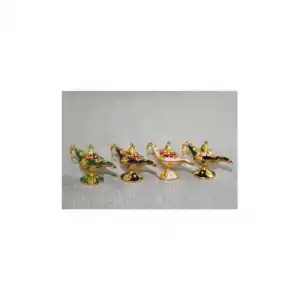 Otantik Mineli Metal Alaatin Lambası 6 cm Dekoratif