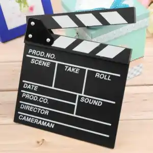 Dekoratif Mini Sinema Klaket 20x20 cm Ofis Aksesuarı