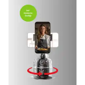 Akıllı Yüz Takipli Masaüstü Tripod 360 Derece Döner