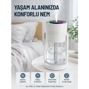Kompakt Hava Nemlendirici 1 Adet Ev Ofis Kullanımı