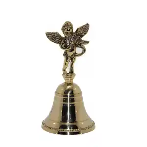 El Çanı 15x8 cm Dekoratif Aksesuar (Pirinç Model)
