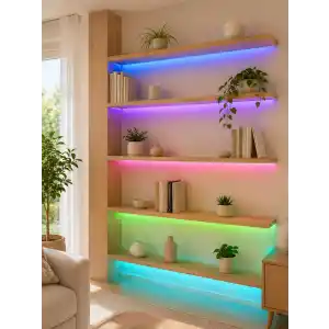 Dekoratif RGB LED Şerit 5 Metre Uzaktan Kumanda ile