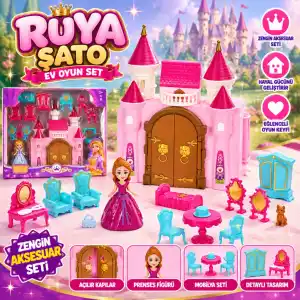Rüya Şato Temalı Ev Oyun Seti 1 Adet