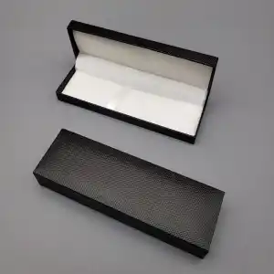 Şık Desenli Siyah Kalem Kutusu 16x5 cm Hediye Seçeneği