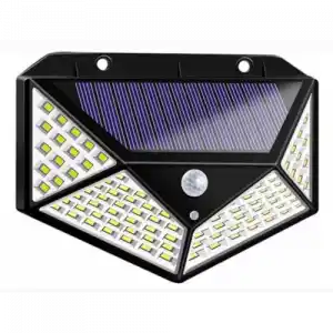 Güneş Enerjili Hareket Sensörlü Duvar Lambası 100 LED