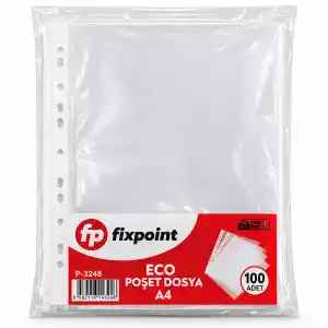 TCX 100PCS A4 POŞET ŞEFFAF DOSYA