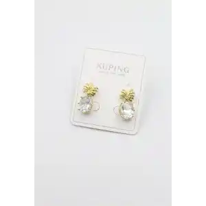 TCX Ananas Küpe - Altın