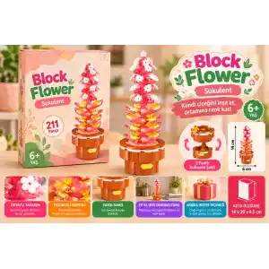 TCX Block Flower 211 Parça Sukulent