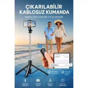 TCX Bluetooth Kablosuz Selfie Çubuğu ST5