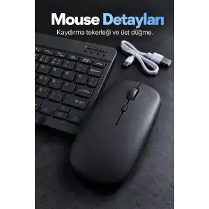 TCX Bluetooth Klavye Mouse Seti Türkçe Tuş Dizilimli Beyaz