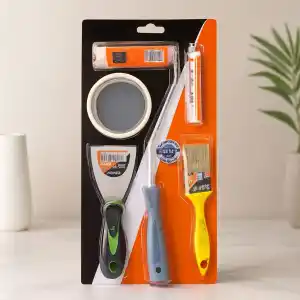 TCX Boyacı Seti 5 Parça - Spatula, Rulo, Fırça, Bant