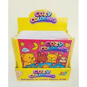 TCX Cozy Coloring Boyama Kitabı  (20 Çeşit)