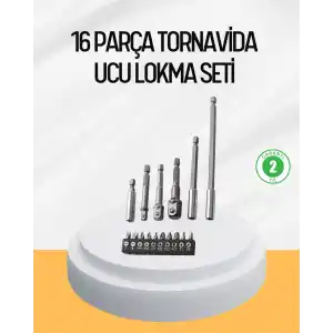 TCX Ergonomik 16 Parça Bits Tornavida Uç Ve Adaptör Seti