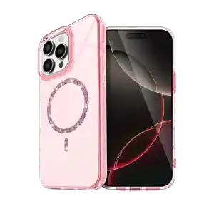 TCX  iPhone 14 Pro Max Live Diamond Magsafe Kapak - Pembe