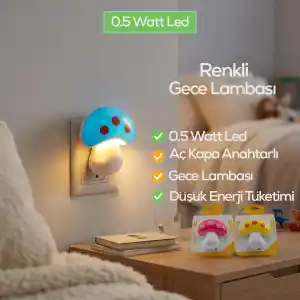 TCX Mantar LED Gece Lambası