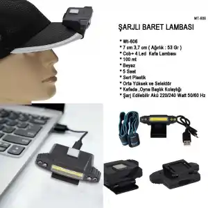 TCX Şarjlı Baret Lambası  Wt-606