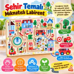 TCX Şehir Temalı Mıknatıslı Labirent