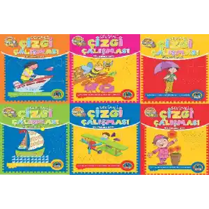 TCX Sevimli Çizgi Çalışması (6  Set)