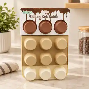TCX Silikon Muffin Kek Kalıbı Askılı