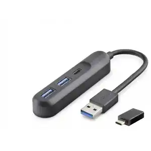 TCX Usb Type-c 3.2 Gen1 Hub 3 Port 5 Gbps Siyah U35G05