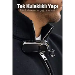 TCX Yaka Klipsli Makaralı Bluetooth Tek Kulaklık