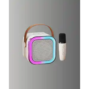 Kompakt Karaoke Mikrofon Seti 10W Bluetooth Hoparlör