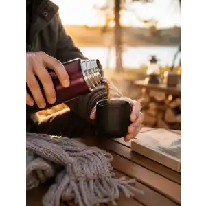 Vakumlu Termos Paslanmaz Çelik 1 Litre Seyahat