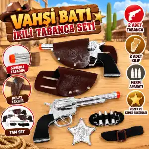 İkili Set Vahşi Batı Temalı Tabaklar
