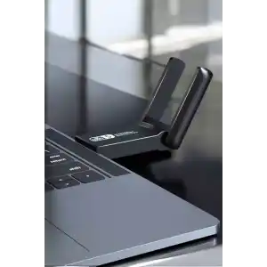 Çift Bantlı USB Wifi Adaptörü 1200 Mbps Windows ve Mac Uyumlu