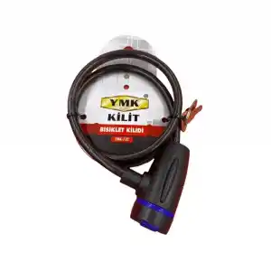 Güçlü Çelik Halat Bisiklet Kilidi 65 cm 8 mm