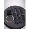 Akıllı Saat Bluetooth Arama ve Bildirim Destekli 3 Kordonlu