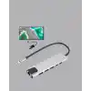 TCX USB‑C Çoklu Bağlantı Merkezi – 5 Gbps, 100‑240 V, Sağlam Eloksal Tasarım