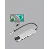 TCX TCX® USB‑C Çoklu Bağlantı Merkezi – 5 Gbps, 100‑240 V, Sağlam Eloksal Tasarım
