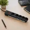 Tuncmatik TSK6136 PowerSurge 5 Priz 1050 Joule Enerji Koruma