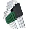 Bosch Alyan anahtar seti, 9 parça (çok yönlü görevler için küre başlı; yüksek kaliteli S2 çelik; 1,5 – 10 mm; uzun model; saklama klipsi)