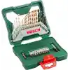 Bosch Home and Garden X/Line 30 Parça Titanyum Aksesuar Seti, Matkap uçları, Vidalama uçları, Üniversal Tutucu, Havşa açıcı, Uzun Ömürlü, Yeşil