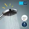 GROHE Vitalio Comfort 110 El Duşu, 2 Akışlı (Yağmur & Jet), SmartSwitch, 110mm Kare Duş Başlığı, Düşmeye Dayanıklı Silikon Halka, Kireç Önleyici Sistem, Krom, 26397001