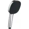 GROHE Vitalio Comfort 110 El Duşu, 3 Akışlı (Masaj, Yağmur & Jet), SmartSwitch, 110mm Kare Duş Başlığı, Silikon Halka, Kireç Önleyici Sistem, Krom, 26092001