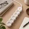 Tunçmatik Powerstrip 5 / Beşli Anahtarlı Grup Priz 5Mt