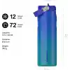 STANLEY IceFlow™ Aerolight™ Flip Straw 2.0 Pipetli Termos Su Şişesi 0.7 Litre - Pacific Hypergrip | Paslanmaz Çelik
