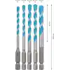 Bosch Professional Accessories 5x Expert Hex-9 Multiconstruction Delme Ucu Setleri (Beton, Yumuşak Döşemeler, Çelik, Yumuşak Ahşap, Plastik, 4-8 mm, Aksesuar Döner Matkap/Vidalamalar)