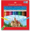 Faber-Castell Karton Kutu Boya Kalemi, 24 Renk, Yumuşak ve Canlı Renkler, Kolay Açılır, Kırılmaya Dayanıklı Uçlar, Uç Kırılmasına Karşı Dayanıklılığı Artıran Özel Yapıştırma Sistemi