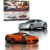 Hot Wheels Premium Car Culture 2li paket 1:64 ölçekli araçlardan oluşan, benzersiz çiftler, Real Riders tekerlekler, Metal/Metal şasi, koleksiyonculara uygun hediye, JBL04