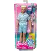Barbie Bebek ve Aksesuarlar Deniz şortu ve plaj temalı aksesuarları olan sarışın Ken bebek HPL74