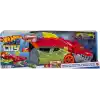 Hot Wheels fırlatıcı ve taşıyıcı ejderha Hot Wheels™ Şehri fırlatıcı ve taşıyıcı ejderha, ağzından araba püskürtür, 3 yaş ve üzeri çocuklar için hediye GTK42